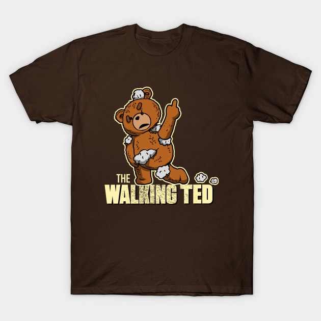 Funny Mean Cute Teddy Bear Movie Zombie Tv Series Cartoon Parody T-Shirt by BoggsNicolas